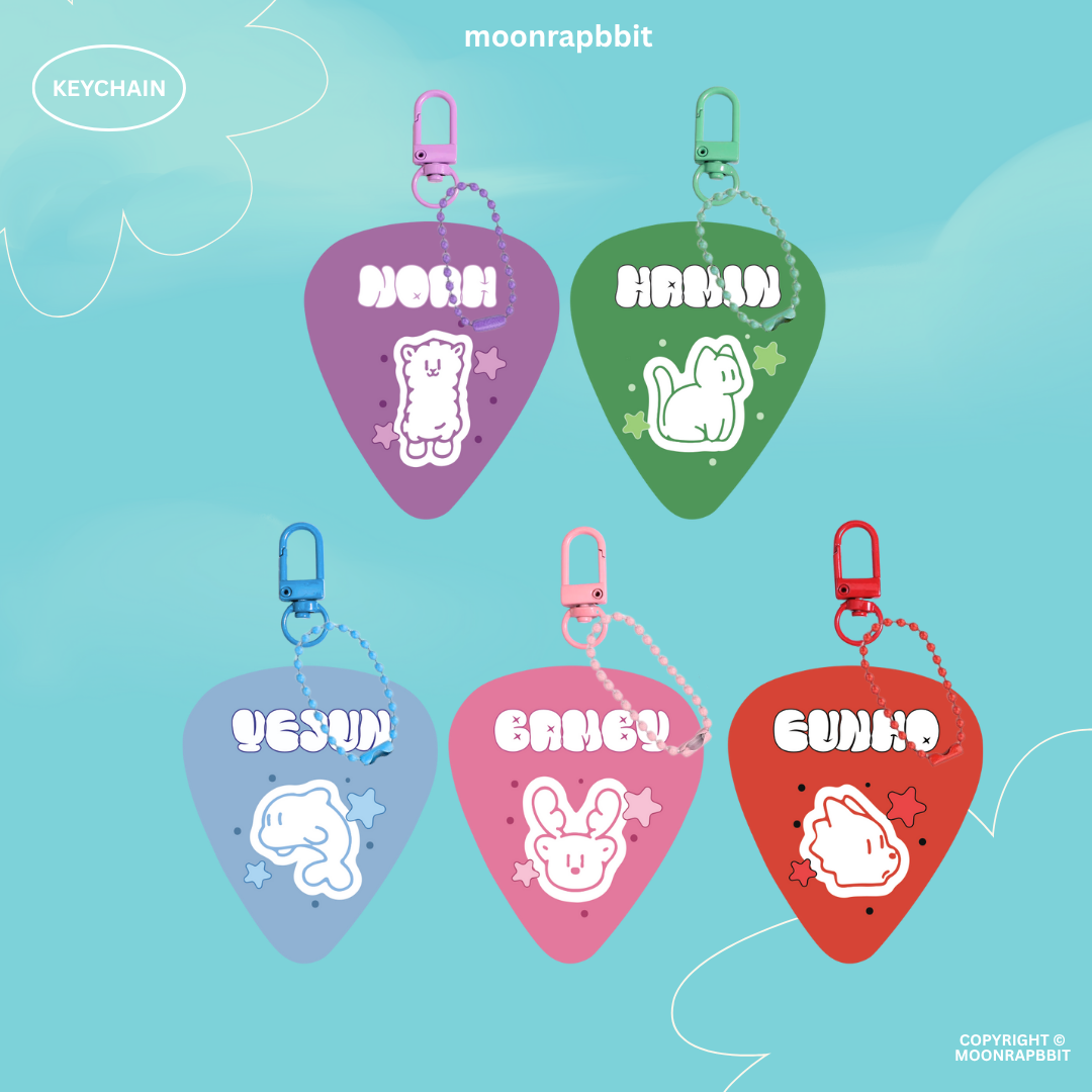 ACRYLIC CHARM KEYCHAIN_Plave:Guitar Pick