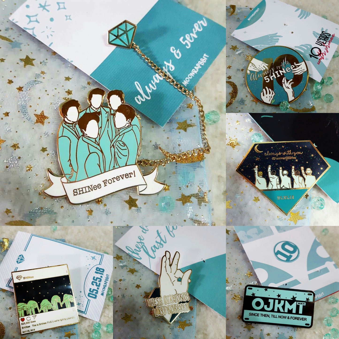 ENAMEL PIN:SHINee_10th ANNIV COLLECTION