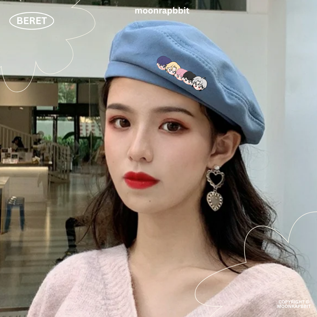 BERET HAT: PLAVE