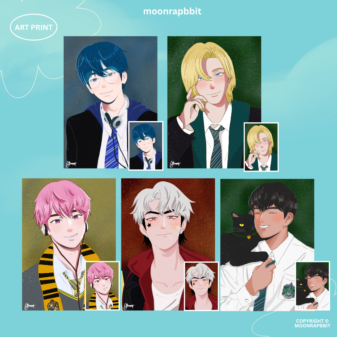 ARTPRINT_PLAVE:HOGWARTS