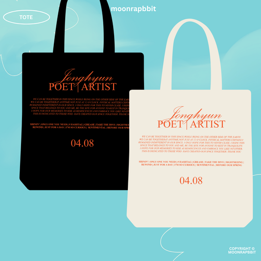 TOTE: SHINee_Jonghyun Poet Artist